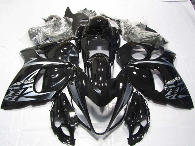 2008-2020 Suzuki GSXR 1300 Hayabusa Motorcycle Fairings - Glossy Black Silver UK