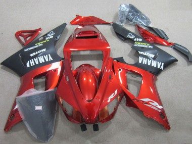 Buy 1998-1999 Yamaha YZF R1 Motorcycle Fairings - Red Black White Decal UK