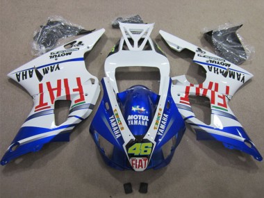 Buy 1998-1999 Yamaha YZF R1 Motorcycle Fairings - White Blue Red Motul Fiat 46 UK