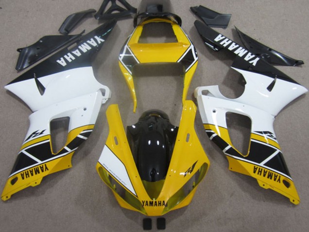 2000-2001 Yamaha YZF R1 Motorcycle Fairings - Yellow White Black UK