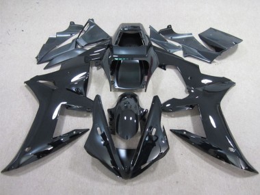 Buy 2002-2003 Yamaha YZF R1 Motorcycle Fairings - Glossy Black Plain UK