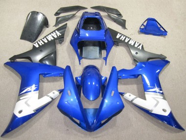 Buy 2002-2003 Yamaha YZF R1 Motorcycle Fairings - Blue White Matte Black UK