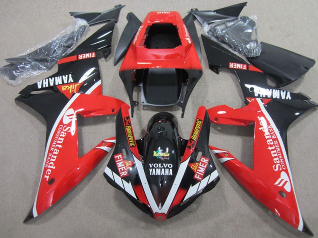2002-2003 Yamaha YZF R1 Motorcycle Fairings - Red White Black Fimer Santander UK
