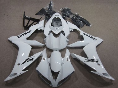 Buy 2004-2006 Yamaha YZF R1 Motorcycle Fairings - White Black Decal UK