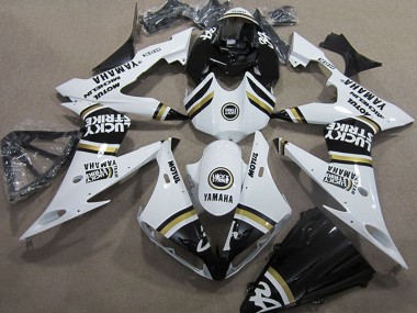 Buy 2004-2006 Yamaha YZF R1 Motorcycle Fairings - White Black Lucky Strike UK