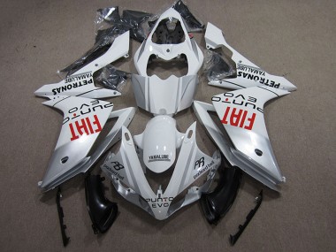 Buy 2007-2008 Yamaha YZF R1 Motorcycle Fairings - Silver White Red Fiat UK