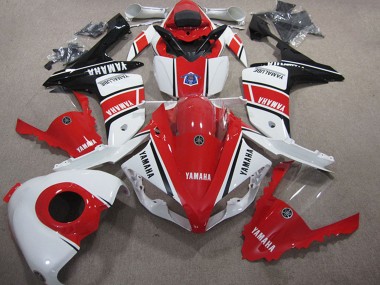 Buy 2007-2008 Yamaha YZF R1 Motorcycle Fairing - White Red Glossy Black UK
