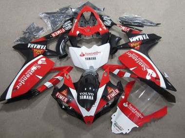 Buy 2007-2008 Yamaha YZF R1 Motorcycle Fairings - Red White Black Volvo Santander Fimer UK