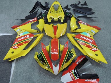 Buy 2007-2008 Yamaha YZF R1 Motorcycle Fairings - Yellow Red Black White Swan UK