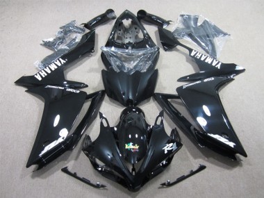 Buy 2007-2008 Yamaha YZF R1 Motorcycle Fairings - Glossy Black White Decal UK