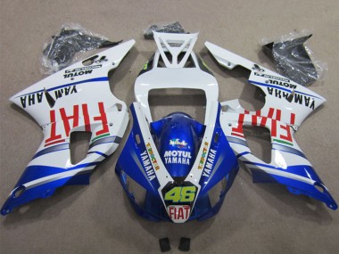 Buy 2009-2011 Yamaha YZF R1 Motorcycle Fairings - White Blue Red Fiat Motul Dunlop 46 UK