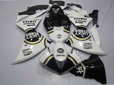 Buy 2009-2011 Yamaha YZF R1 Motorcycle Fairings - White Black Lucky Strike UK