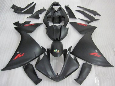 Buy 2009-2011 Yamaha YZF R1 Motorcycle Fairings - Matte Black Red Decal UK