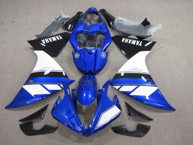 Buy 2012-2014 Yamaha YZF R1 Motorcycle Fairing - Blue White Glossy Black UK