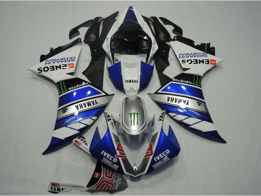 Buy 2012-2014 Yamaha YZF R1 Motorcycle Fairings - Blue Silver White Black Green Monster IVECO Yamalube ENEOS Semakin Didepan UK