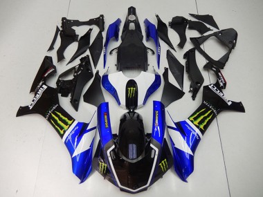 Buy 2015-2019 Yamaha YZF R1 Motorcycle Fairings - Blue White Glossy Black Green Monster UK