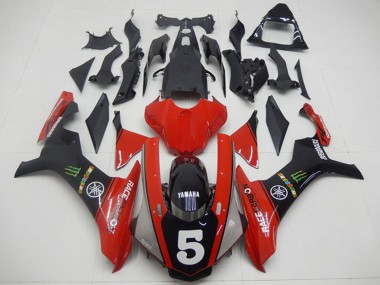 Buy 2015-2019 Yamaha YZF R1 Motorcycle Fairings - Red Black Green Monster 5 UK