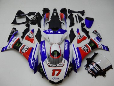 Buy 2015-2019 Yamaha YZF R1 Motorcycle Fairings - White Blue Red Black Green Monster UK