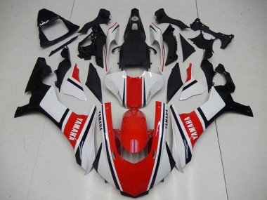 Buy 2015-2019 Yamaha YZF R1 Motorcycle Fairings - White Red Black UK