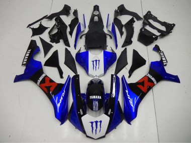 Buy 2015-2019 Yamaha YZF R1 Motorcycle Fairings - Blue White Black Red Monster Akropovic UK