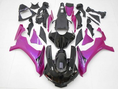Buy 2015-2019 Yamaha YZF R1 Motorcycle Fairings - Glossy Black Pink UK
