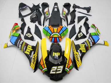 Buy 2015-2019 Yamaha YZF R1 Motorcycle Fairings - Yellow Red Blue Green HP Color Wheel 23 UK