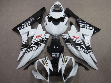 Buy 2006-2007 Yamaha YZF R6 Motorcycle Fairings - White Glossy Black Motul UK