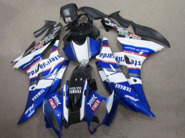 Buy 2006-2007 Yamaha YZF R6 Motorcycle Fairings - White Blue Red Sterilgarda Volvo Fimer UK