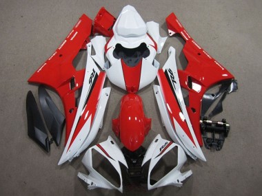 Buy 2006-2007 Yamaha YZF R6 Motorcycle Fairing - White Red Black UK