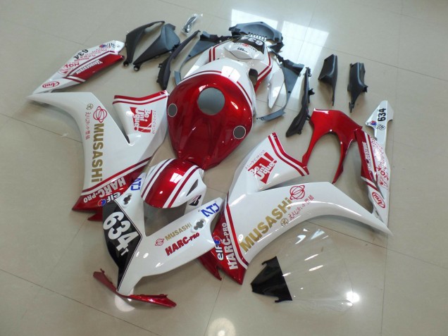 634 White and Red 12-16 CBR1000RR Motorcycle Fairing 634 White and Red 12-16 CBR1000RR Motorcycle Fairing