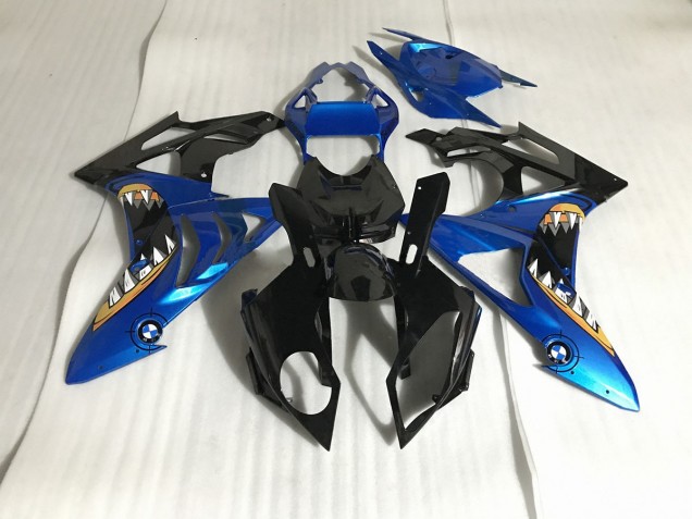 Alien Blue and White 09-14 S1000RR Motorcycle Fairing