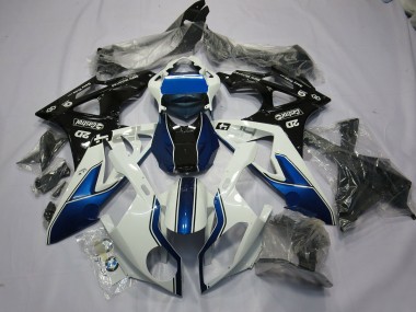 Alien Blue and White 09-14 S1000RR Motorcycle Fairing