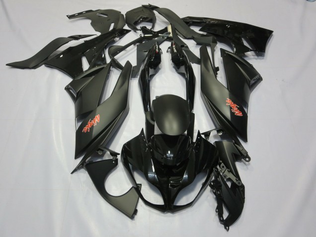 Black 09-12 ZX6R Motorcycle Fairing