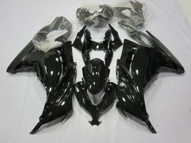 Black Gloss 13-18 Ninja 300 Motorcycle Fairing Black Gloss 13-18 Ninja 300 Motorcycle Fairing