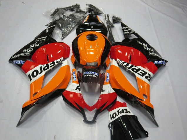 Black Repsol 09-12 CBR600RR Motorcycle Fairing Black Repsol 09-12 CBR600RR Motorcycle Fairing