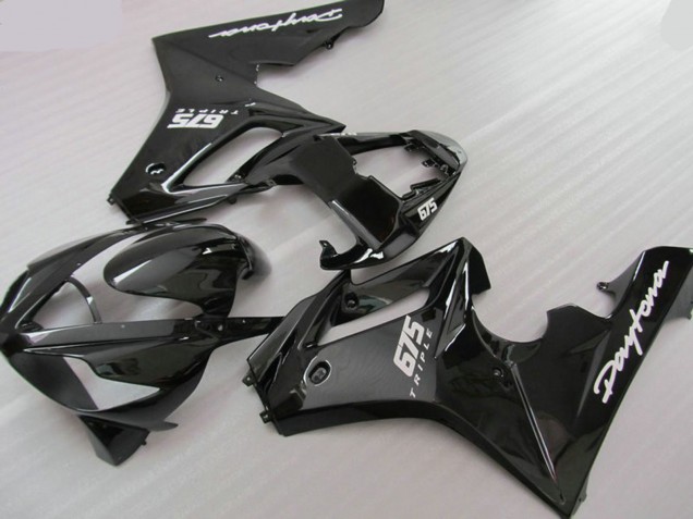 Black Triple 06-08 Daytona 675 Motorcycle Fairing Black Triple 06-08 Daytona 675 Motorcycle Fairing