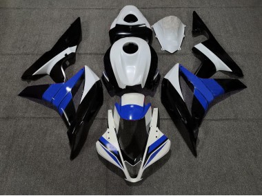 Black White and Blue 07-08 CBR600RR Motorcycle Fairing
