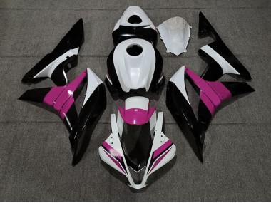 Black White and Pink 07-08 CBR600RR Motorcycle Fairing