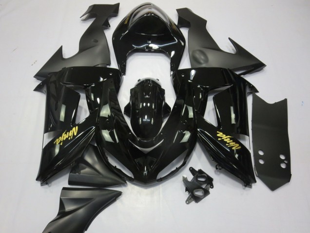 Black and Gold 06-07 ZX10R Motorcycle Fairing Black and Gold 06-07 ZX10R Motorcycle Fairing