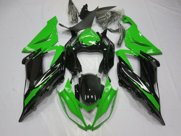 Black and Green 13-18 ZX6R Motorcycle Fairing Black and Green 13-18 ZX6R Motorcycle Fairing
