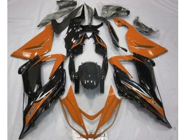 Black and Orange 13-18 ZX6R Motorcycle Fairing