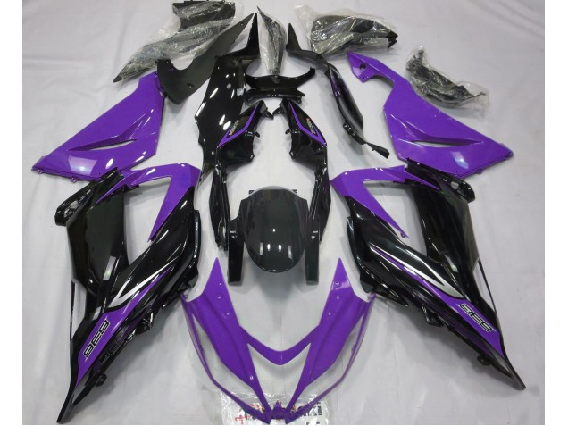 Black and Purple 13-18 ZX6R Motorcycle Fairing Black and Purple 13-18 ZX6R Motorcycle Fairing