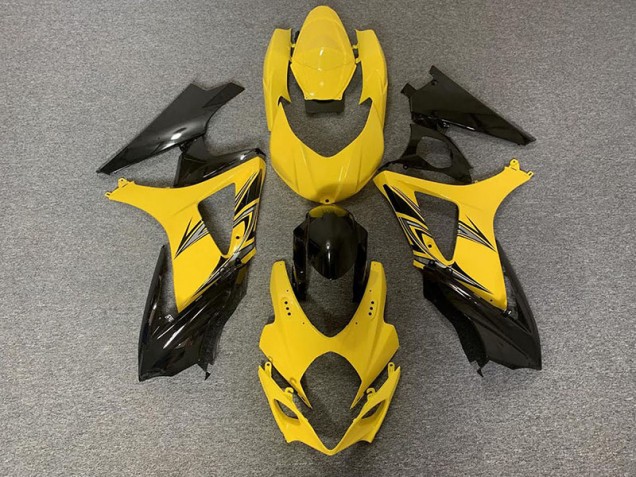 Black and Yellow 07-08 GSXR 1000 Motorcycle Fairing Black and Yellow 07-08 GSXR 1000 Motorcycle Fairing