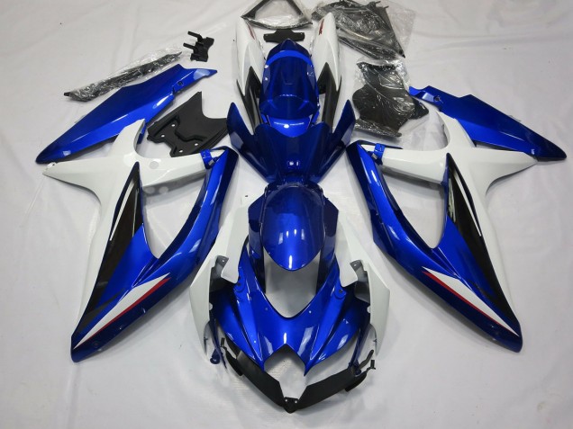 Blue Black and White 08-10 GSXR 600-750 Motorcycle Fairing Blue Black and White 08-10 GSXR 600-750 Motorcycle Fairing