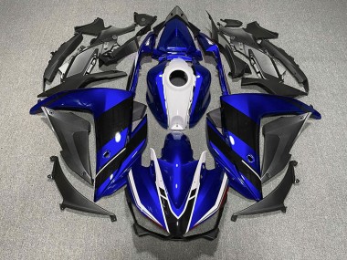 Blue Black and White 15-18 R3 Motorcycle Fairing