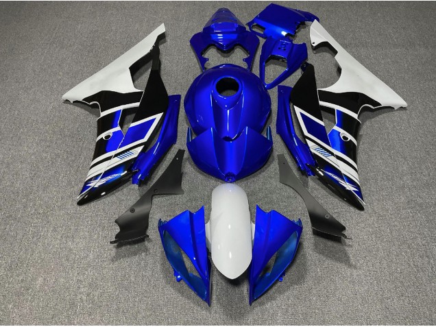 Blue Black and White OEM Style 08-16 R6 Motorcycle Fairing Blue Black and White OEM Style 08-16 R6 Motorcycle Fairing