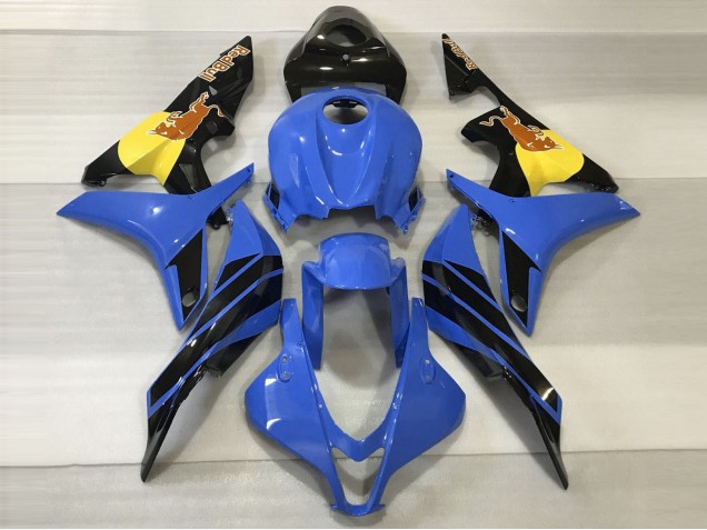 Blue & Orange Bull 07-08 CBR600RR Motorcycle Fairing Blue & Orange Bull 07-08 CBR600RR Motorcycle Fairing