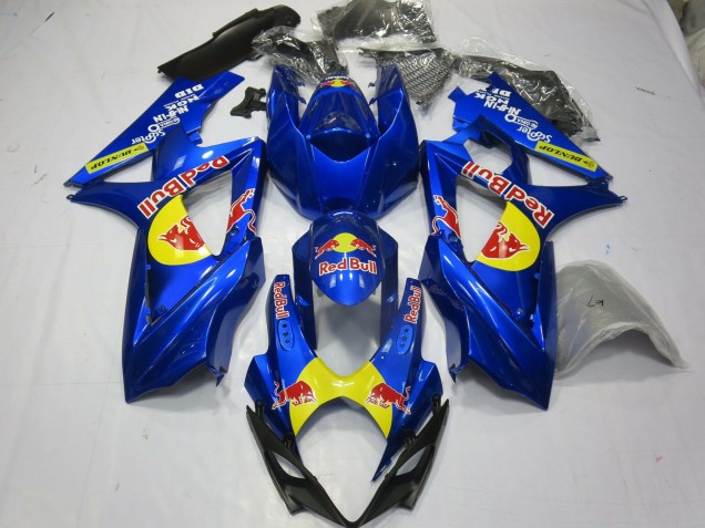 Blue Red Bull 07-08 GSXR 1000 Motorcycle Fairing Blue Red Bull 07-08 GSXR 1000 Motorcycle Fairing