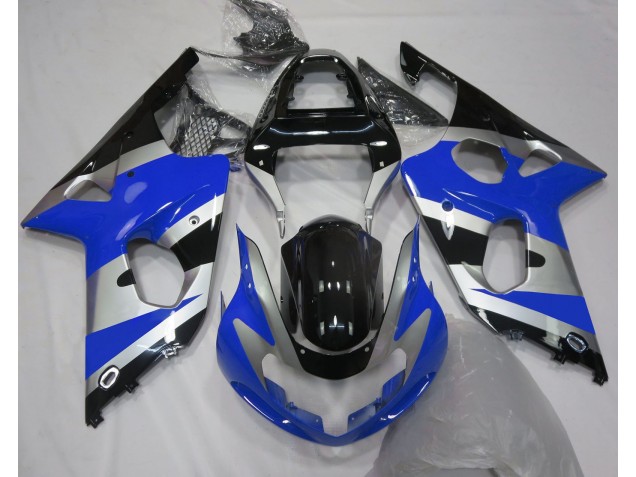 Blue Silver OEM Style 00-02 GSXR 1000 Motorcycle Fairing Blue Silver OEM Style 00-02 GSXR 1000 Motorcycle Fairing