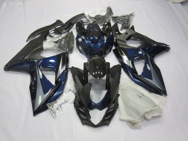 Blue Silver and Black 09-16 GSXR 1000 Motorcycle Fairing Blue Silver and Black 09-16 GSXR 1000 Motorcycle Fairing
